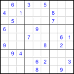 Судоку 9х9 #2264 трудный