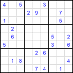 Судоку 9х9 #2266 трудный