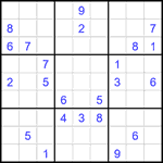 Судоку 9х9 #2269 трудный
