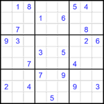 Судоку 9х9 #2271 трудный