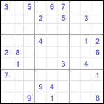 Судоку 9х9 #2272 трудный