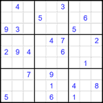 Судоку 9х9 #2276 трудный