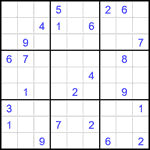 Судоку 9х9 #2280 трудный