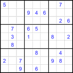 Судоку 9х9 #2286 трудный