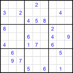 Судоку 9х9 #2290 трудный