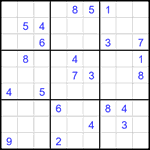 Судоку 9х9 #2293 трудный