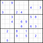 Судоку 9х9 #2294 трудный