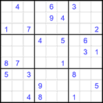 Судоку 9х9 #2237 очень трудный