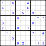 Судоку 9х9 #2238 очень трудный