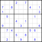Судоку 9х9 #2241 очень трудный