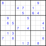 Судоку 9х9 #2242 очень трудный