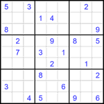 Судоку 9х9 #2245 очень трудный