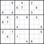 Судоку 9х9 #2248 очень трудный