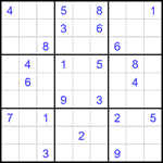 Судоку 9х9 #2249 очень трудный