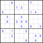 Судоку 9х9 #2251 очень трудный