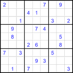 Судоку 9х9 #2253 очень трудный