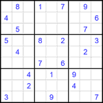 Судоку 9х9 #2254 очень трудный