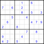 Судоку 9х9 #2256 очень трудный