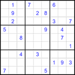 Судоку 9х9 #2258 очень трудный