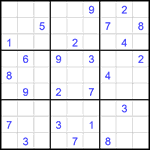 Судоку 9х9 #2259 очень трудный