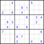 Судоку 9х9 #2264 очень трудный