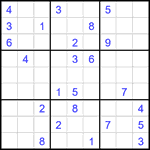 Судоку 9х9 #2266 очень трудный