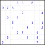 Судоку 9х9 #2269 очень трудный