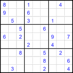Судоку 9х9 #2270 очень трудный