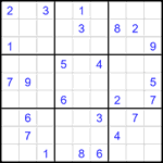 Судоку 9х9 #2271 очень трудный