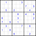 Судоку 9х9 #2273 очень трудный