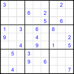 Судоку 9х9 #2274 очень трудный