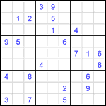 Судоку 9х9 #2275 очень трудный