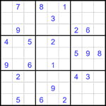 Судоку 9х9 #2276 очень трудный