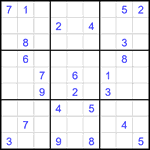 Судоку 9х9 #2277 очень трудный