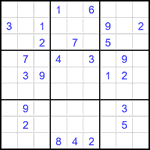 Судоку 9х9 #2278 очень трудный