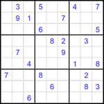 Судоку 9х9 #2279 очень трудный