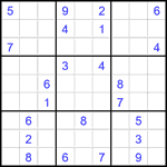 Судоку 9х9 #2280 очень трудный