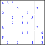 Судоку 9х9 #2282 очень трудный