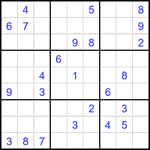 Судоку 9х9 #2283 очень трудный