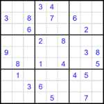 Судоку 9х9 #2284 очень трудный