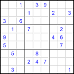 Судоку 9х9 #2289 очень трудный