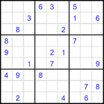 Судоку 9х9 #2294 очень трудный