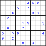 Судоку 9х9 #2295 очень трудный