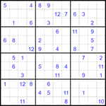 Судоку 12х12 #74 трудный