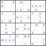 Судоку 12х12 #73 очень трудный