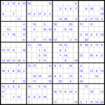 Судоку 20х20 #42 очень трудный