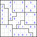 Судоку-пазл 9х9 #376 легкий