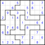 Судоку-пазл 9х9 #378 легкий