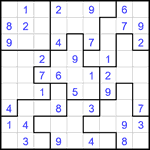 Судоку-пазл 9х9 #379 легкий