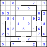 Судоку-пазл 9х9 #382 легкий